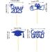 Vigcebit Graduation Cupcake Toppers 2023 | Graduation Cupcake Toppers | Class of 2023 Graduation Cupcake Toppers Diploma Grad Caps Cake Toppers Picks for Graduation Blue - Buy Online on GoSupps.com
