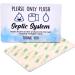 Septic Tank Sign for Toilet | Fun Novelty Adhesive Bathroom Sign | Septic System Signs for International Shipping - Buy Online on GoSupps.com