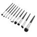 10 Piece Soft Bristle Makeup Brush Set - Professional Eyeshadow Blush & Concealer Application | International Shipping - Buy Online on GoSupps.com