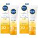 Nivea sun uv face anti-aging sun protection Q10 with SPF 30 (50 ml) moisturizing facial sunscreen anti-wrinkle sunscreen with protection against UVA/ UVB radiation (pack with 2) 50 ml (2-pack) LSF 30