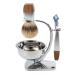 Jhtsole shaving set with roof hair shaving brush soap shell Stylish shaving set and stand Razor handle Compatible with fusion 5 razor plane for men's gift