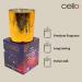 Cello Celestial Scented Candle with Clear Quartz Gemstones - Metallic Gold Candle with Clear Crystals | Ideal Gift for Men and Women - Buy Online on GoSupps.com