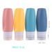 90ml Silicone Travel Bottles Set - 4 BPA-Free Leak-Proof Refillable Containers for Shampoo Lotion & Toiletries - Travel Size Accessories in Yellow - Buy Online on GoSupps.com