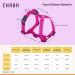 CHABA Medium Dog Harness - Anti-Pull Adjustable & Comfortable Step-In Design for Running - Classic Control Harness in Fuchsia & Pink - Buy Online on GoSupps.com