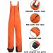 GEMYSE Men's Waterproof Ski Bib Overalls - Insulated Snow Pants | Classic Orange Black - Medium - Buy Online on GoSupps.com