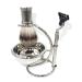 Lefeda Simply men's rasier brushes fashionable silver-tip-dachhaar-hair-beard-shave razor set male cup-bowl-travel rasier knife 12x18cm silver
