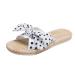 HSYHKDSY Women's Fashion Flat Sandals Summer Shoes Glitter Elegant Casual Comfortable Holiday s51179 White 6.5 UK