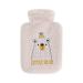Heat bottle with a soft cover 500 ml heat bottle of animal PVC hot water bag with lid hot water bottle fluffy leakage -proof hot water bottle small for adults & children for pain relief (brown)