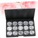 NULYLU 3pcs 15 Eyeshadow Palette Empty Cosmetic Case Estuche De Maquillaje Eyeshadow Case Eye Shadow Silver - Buy Online on GoSupps.com