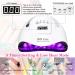 180W UV LED Nail Dryer Lamp with Timer - Gel Nail Curing Car Sensor & LCD Display - Buy Online on GoSupps.com