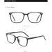 KDOQ TR90 Light Frame Square Blue Light Blocking Glasses for Men & Women - Anti Blue Ray Computer Eyewear in Gloss Black - International Shipping Available - Buy Online on GoSupps.com