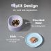 Pawaii Ceramic Elevated Cat Bowl Set - Whisker Friendly, Dishwasher Safe - Purple and Blue - Buy Online on GoSupps.com