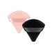 Premium Powder Puff Set Of 2 Makeup Sponge Triangle Powder Puff Is Soft On Your Skin Powder Puff Face Triangle Sleek Design And Finger Strap Makes Applying Makeup Quick & Easy Black & Nude