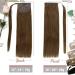 Easyouth Real Hair Ponytail Extensions Medium Brown 12 Inch 70g - Invisible 4-Pony #4 Human Hair Extensions - Buy Online on GoSupps.com