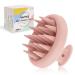 Soft Silicone Hair Scalp Massager Shampoo Brush  Upgraded Hair Scalp Scrubber for Dandruff Removal for Wet Dry Hair Scalp Brush Easily Reach the Root of Thick Curly Hair Scalp Massager Hair Growth Nude Pink