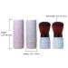 4 Recoverable Powder Brush Set - Makeup Brushes for Foundation & Rouge | Tender Cosmetics | Travel-Friendly in Pink Blue White Violet - Buy Online on GoSupps.com