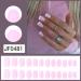 SINLOV Short Square Fake Nails Glossy Press on False Nails Pink Nude Ballerina Artificial Finger Nails French Full Cover False Nails for Women and Girls - Buy Online on GoSupps.com