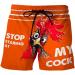 Men's Funny Swim Trunks Beach Shorts - X-Large Orange | Men's Swimwear - Buy Online on GoSupps.com