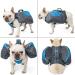 MiOYOOW Camping Dog Backpack Reflective Dog Harness Saddle Bag Multifunctional Breathable Dog Backpack with 2 Side Pockets for Hiking Camping for Small Medium Extra Large Dogs M orange - Buy Online on GoSupps.com