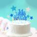 Elicola 14th Birthday Cake Toppers Blue Happy 14th Happy Birthday Cake Topper Glitter with Star Topper and Confetti Balloons for fourteen Years Old Mens Boys Birthday Party Decoration Supplies Blue - Buy Online on GoSupps.com