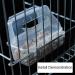 LSRVNM 2-Piece Bird Cage Feeder Set - Transparent Parrot Feeder & Water Bowl for Budgies Canaries & Nymphics - Perfect Hanging Design with Standing Poles - Buy Online on GoSupps.com