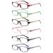 Cojwis 6 Pack Reading glasses Blue light filter glasses for women and men's spring hinges Reading aid glare-free UV glasses (6 color mixed-1 3.00) 6 color mix-1 3.0 x
