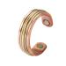 EnerMagiX Trendy Tri Tone Magnetic Copper Rings for Women Copper Jewelry with 4 Magnets Women's Day Gift