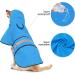 Buy Weesiber Reflective Waterproof Dog Rain Coat | Adjustable Pet Jacket Light Dog Smell Poncho with Hood for All Dog Sizes - Large Blue - Buy Online on GoSupps.com