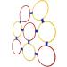 Sensory Training Hoops Hand Foot Coordination Balance Exercise Free Combination 10pcs Eco Friendly Hopscotch Hoop for Jumping Activities Dia 47cm / 18.5in - Buy Online on GoSupps.com