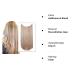 Silk-Co Hair Extensions - Smooth Invisible Cord Realistic Synthetic Hair 50cm Light Brown & Blonde Sealing Extensions for Women - Buy Online on GoSupps.com