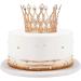 Rhinestone Crystal Crown Cake Topper - Handmade Tiara for Baby Shower, Birthday, Wedding - Rose Gold - Buy Online on GoSupps.com