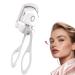 Heated Eyelash Curler Electric Heated Lash Curler Rechargeable Long-Lasting Natural with Sensing Heating Silicone Pad Portable Handheld Makeup Tools for Women