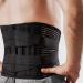 Healeved Fitness Waist Belt - Lumbar Brace for Lower Back Pain Relief & Support | XL Men's Gym Back Support with Steel Plate - Buy Online on GoSupps.com