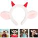 Beavorty Sheep Headband with Sheep Horns And Ears Cute Lamb Hair Hoop Cosplay Hairband Animal Sheep Halloween Party Costume Accessories Red - Buy Online on GoSupps.com