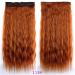 iLUU 24" 110g Long Corn Wave #119 Copper Red Fashion Color Clip on Hair Extensions Heat-resisting Fiber Synthetic Hair Pieces Deep Wave Clip in Hair Extensions for Party #119-copper red - Buy Online on GoSupps.com