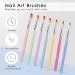 TEOYALL 7 PCS Gel Nail Brushes Set - Oval Flat & Builder Tips for Poly Gel Extension - Multicolor Nail Art Brushes - Buy Online on GoSupps.com