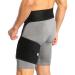 Buy Hip Compression Brace & Thigh Support - Adjustable Sciatica Relief | Targeted Compression for Groin - Black - Buy Online on GoSupps.com