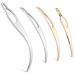 4 Pieces Sisterlock Retighten Tool Dreadlock Tool for Hair Dreadlock Crochet Needle Loc Needle for Dreads Dread Crochet Needle for Hair Extensions Styling Tools Loc Maintenance (Gold Silver)
