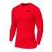 TCA Men's and Boys' Long Sleeve Compression Shirt Red 6-8 Years
