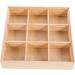 Alipis 3pcs Storage Box Food Tray Fruit Serving Case Tea Organizer for Tea Bags Service Box Wood Desktop 27.80X27.80X6.00CMx3pcs As Shownx3pcs - Buy Online on GoSupps.com