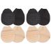 Sosoport 4 Pairs of Sweat-Absorbent Forefoot Socks Invisible Forefoot Cushions for Women