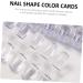Ipetboom Nail Polish Color Cards 3 Sets Nail Color Card Solid Melon Clear Nail Gel 2.1x1x1cm Transparent - Buy Online on GoSupps.com