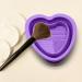 Makeup Brush Cleaning Mat Silicone Cosmetic Brush Cleaning Pad Heart Foldable Brush Cleaning Bowl Portable Cosmetic Brush Cleaner Washing Tool for Makeup Brushes A11ZDQJW (purple) - Buy Online on GoSupps.com
