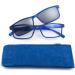 Buy SQUARE Blue Practical Plastic Reading Aid with Sun Clip - 2.00 dpt | International Shipping Available - Buy Online on GoSupps.com
