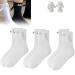 INHLUGLK Couple Holding Hands Socks Funny Magnetic Suction 3D Doll Couple Socks Hand in Hand Socks Friendship Socks Magnet Unisex Funny Couple Holding Hands Sock for Couple (white 3pair)