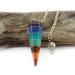 Reiki Energy Healing Crystal Point Dowsing Pendulum Dowser With 7 Chakra Type - Buy Online on GoSupps.com