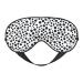 Sleep Mask Eye for Women Men Reusable Soft Blackout Eye Masks Covers for Night Better Sleep Travel Camping Road Trip Essentials Gifts for Him Her - Black and White Dot Printed Pattern