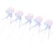 Qyebavge 5pcs Cupcake Toppers Glittering Cute Ribbon Bow Design Cake Decoration for Birthday Wedding Party - Buy Online on GoSupps.com