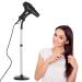 Erytlly Adjustable 360-Degree Rotating Hands-Free Metal Hair Dryer Stand and Holder for Bathroom Vanity Makeup Room