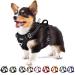 Eyin dog harness for small dogs adjustable breathable reflective padded and breathable breast dishes with handle and front bracket for daily training (black s) s (neck: 32-46cm breast: 35-63cm) black